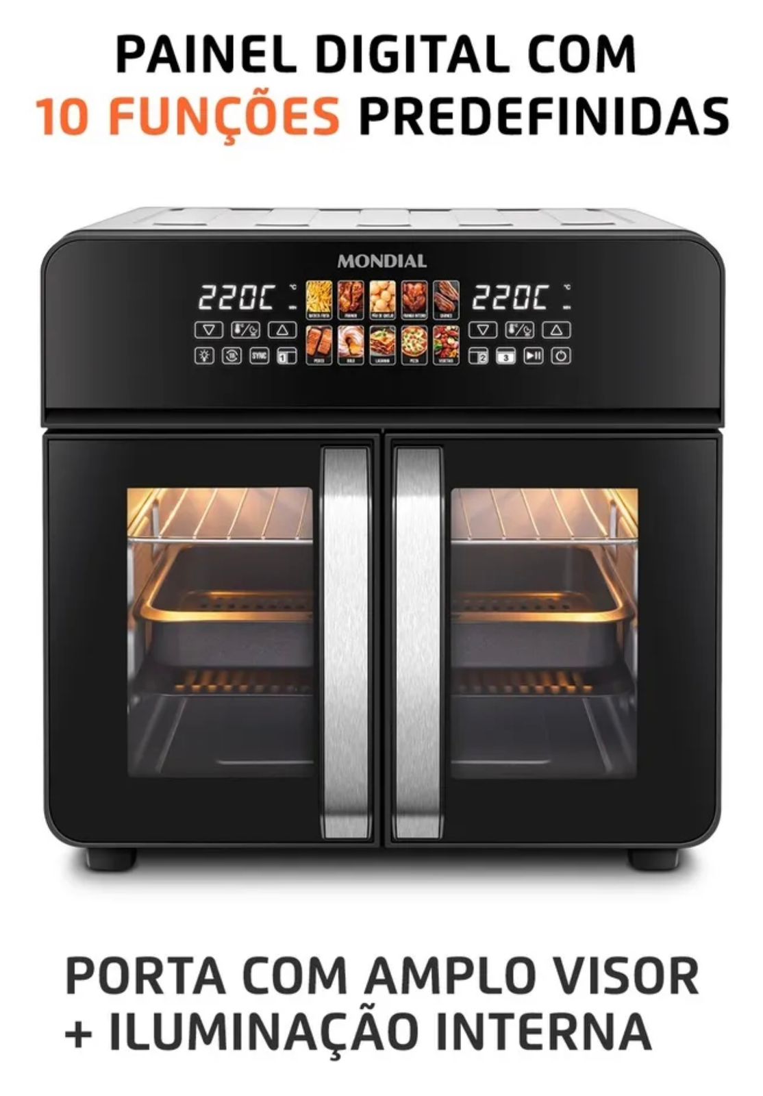Air Fryer Forno 25L French Door Mondial - AFDO-25L-FD