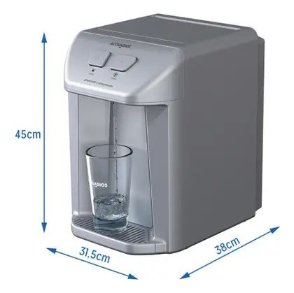 Purificador De Água Premium Compressor Prata 110v - Alcalino - Acquabios