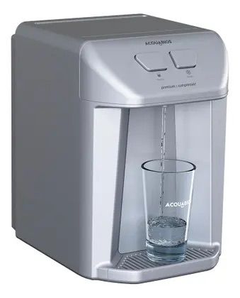 Purificador De Água Premium Compressor Prata 110v - Alcalino - Acquabios